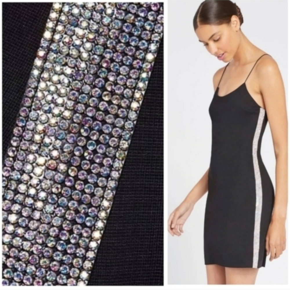 Alice + Olivia Noni Embellished Mini Bodycon Dress size 2